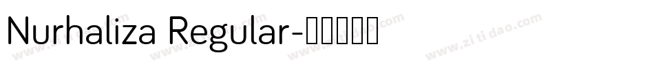 Nurhaliza Regular字体转换